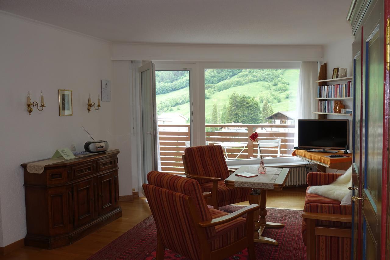Studio Willimann Haus Dala Im 4 Stock 로이커바드 외부 사진